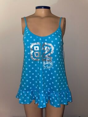 La Senza Lounge Camisole Tank Top Women Size Medium Polka Dots NWT